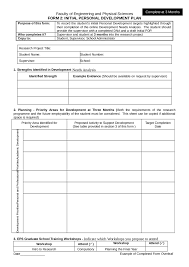 For example, a pdp that has a goal of quitting your job would be fine for your own personal plan but probably not a good idea for a plan that you are writing at work and your manager will see! Form 2 The Initial Personal Development Plan Edit Fill Sign Online Handypdf