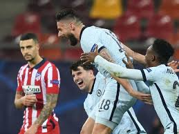 Champions league action as chelsea meet atletico madrid in their champions league round of 16 second leg tie. Giroud S Gymnastics Give Chelsea Crucial Advantage Over Atletico Madrid Thescore Com