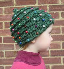 Christmas tree hat free crochet pattern. Baby Beaded Christmas Tree Handmade Crocheted Beanie Hat Winter Hat Christmas Hat Crocheted Beanie Hat Baby Photography Prop Hat
