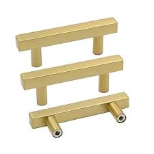Get great deals on ebay! Goldenwarm Gold Cabinet Pulls Brass Kitchen Hardware Ls1212gd64 Brushed Brass Drawer Handles Square Modern Cabinet Hardware 2 1 2 Inch Drawer Pulls 4inch Overall Length 5pack Buy Online In Aruba At Aruba Desertcart Com Productid