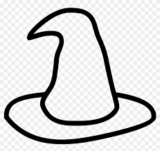 Pin By Anne Wenner On Halloween Black And White Drawing Hat Clipart Witch Hat Clipart