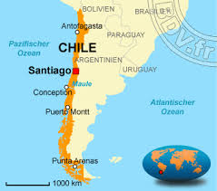 Auf der weltkarte, werden sie alle karten zu finden: Karte Chile Bolivien Santiago Chile