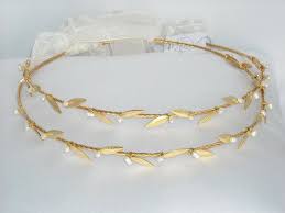 Stefana Greek Crowns Ancient Greek Style Gold Plated Olive Etsy In 2021 Greek Crown Greek Wedding Traditions Greek Wedding