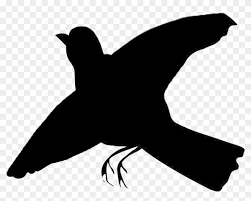 Bird flight drawing clip art #2080751. Small Black Bird Clip Art One Bird In Flight Silhouette Free Transparent Png Clipart Images Download