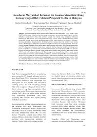 100%(3)100% found this document useful (3 votes). Pdf Kesedaran Masyarakat Terhadap Isu Kesamarataan Hak Orang Kurang Upaya Oku Melalui Perspektif Media Di Malaysia
