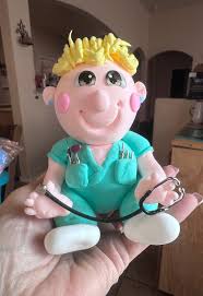 Nurse Clay Figure