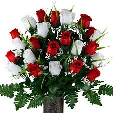 We did not find results for: Sympathy Silks Artificial Cemetery Flowers Realistic Outdoor Grave Decorations Non Bleed Colors And Easy Fit Red And White Rose With Lily Grass With Flower Holder Wantitall