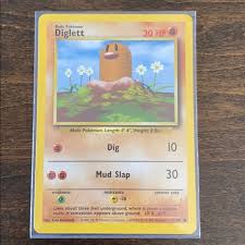 A diglett in pokémon mystery dungeon: Pokemon Toys Pokmon Base Set Diglett Card 995 4712 Poshmark