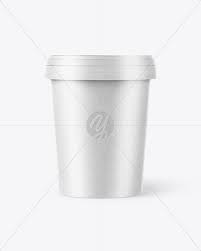 Download Kraft Ice Cream Cup Mockup In Cup Bowl Mockups On Yellow Images Object Mockups PSD Mockup Templates