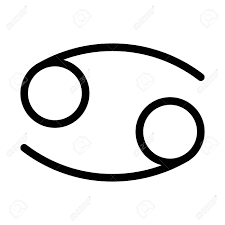 Cancer is usually concerned with the home, since the crab is always carrying it on. Cancer Horoscope Sign Royalty Free Cliparts Vectors And Stock Illustration Image 116219348