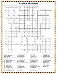 Check spelling or type a new query. Us State Nicknames Crossword Puzzle