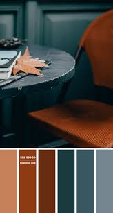 We used cambria quartz on the vanity, tub deck and on the bench seat in the shower. Blue Grey And Brown Colour Combo Autumn Colour Palette From Image