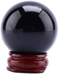 Want to discover art related to kristallkugel? 40mm Naturliche Kristallkugel Schwarzer Obsidian Kristallkugel Dekorative Kugel Wahrsagerkugel Mit Holzstander Amazon De Kuche Haushalt