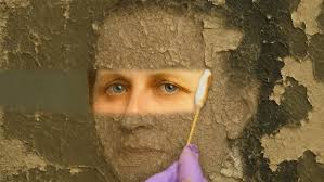 Conservation treatment of Margaret Coen's 'Flowers with peacock feathers'