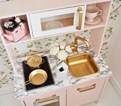What do you need to know about ikea hacks? Ikea Duktig Play Kitchen Makeover Dainty Dress Diaries