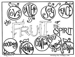 Fruits of the spirit bible coloring pages. Pinterest