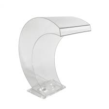 Pool waterfall ideas waterfall swimming pool designs outdoor glamorous design extraordinary awesome in with natural stone. Mamba Acryl Led Fountain Transparent Waterfall Fountain Swimming Pool Ubbink