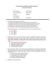 Contoh soal uts sosiologi paket c kelas xi. Salinan 04 Soal Usbn Sosiologi Paket 2 Kunci Jawaban Pdf Ujian Sekolah Berstandar Nasional Kunci Jawaban Mata Pelajaran Sosiologi Satuan Pendidikan Course Hero