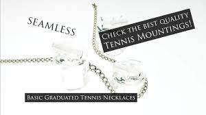 See The Quality Of Basic Graduated Tennis Necklace Mounting For Jewelers Tennis Necklace Jewels Jewelry Center