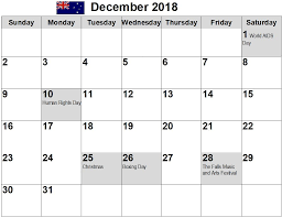 Amazing December 2018 Calendar With Australia Holiday Holiday Calendar Australia Holidays 2018 Holiday Calendar
