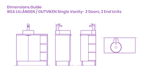 Washbasin base cabinet with 2 doorwet marks should always be dried off as soon as possible to stop moisture. Ikea Lillangen Gutviken Single Vanity 2 Doors 2 End Units Dimensions Drawings Dimensions Com