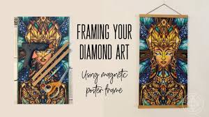 Find out how to create sparkly art in this fun and relaxing craft! Tutorial Framing A Diamond Painting With Magnetic Poster Frame Youtube