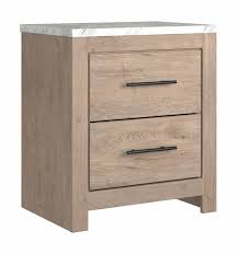 Cut the drawer faces to size and attach them to the drawers with 1 1/2 wood screws and wood glue. Senniberg Light Brown White Two Drawer Night Stand On Sale At American Furniture Of Slidell Serving Slidell La