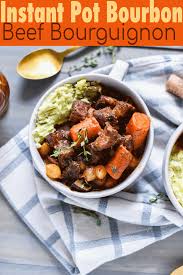 Instant Pot Bourbon Beef Bourguignon Recipe Beef Bourguignon Beef Food Recipes