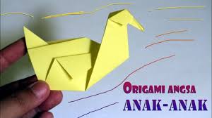 Cara membuat origami dalam bahasa inggris. Cara Membuat Origami Angsa Dari Kertas Lipat Mudah Origami Kertas Angsa