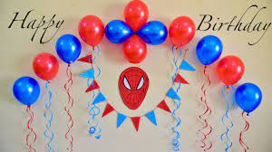 Maybe you would like to learn more about one of these? Balloon Birthday Decoration Idea At Home Spiderman Birthday Decoration Diy Easy Balloon Decoration Youtube