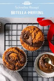 Nutella Muffins Einfaches Rezept Mit Nutella Swirl Die Besten Backrezepte Mit Gelinggarantie Rezept Nutella Muffin Einfach Backen Nutella