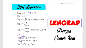 Maybe you would like to learn more about one of these? Sifat Logaritma Lengkap Dengan Contoh Soal Youtube