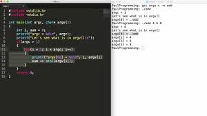 What Does Int Argc Char Argv Mean Learn C Int Char