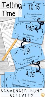 Looking For A Fun Game To Practice Telling Time And La Hora With Your Spanish Classes This Activity W Telling Time In Spanish Learning Spanish Time In Spanish