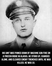 His unit was pinned down by machine gun fire