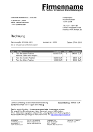 Unser honorarvertrag muster und unser rahmenvertrag für honorarkräfte: Kleinunternehmer Rechnung Rechnungsvorlagen Fur Kleinunternehmer
