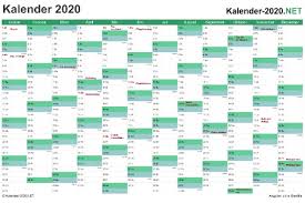 Kalender 2021 januar zum ausdrucken. Excel Kalender 2020 Kostenlos