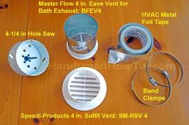 How To Install A Soffit Vent And Ductwork For A Bathroom Vent Fan Bathroom Vent Bathroom Vent Fan Bathroom Exhaust