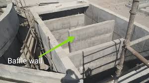 Septic tanks are built with two chambers. What Is Baffle Wall In Tank Etp Tank Visit Function Of Baffle Wall Youtube