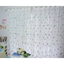 Check spelling or type a new query. High End Embroidery Blue Floral Pattern Sheer Curtains