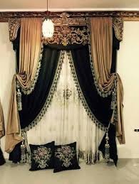 Black And Gold Pattern Curtains Pin By Design Nashville On By Cakir Curtains Living Room Luxury Curtains Curtains Living Room Modern