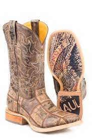 Tin Haul Mens Money Maker Bald Eagle Sole Cowboy Boots