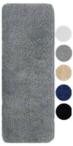 When it comes to the average bath mat, people often go for something soft and made of fabric. Amazon Com Lifewit Bathroom Rug Bath Mat 32 X20 Non Slip Soft Shower Rug Plush Microfiber Water Absorbent Thick Shaggy Floor Mats Machine Washable White Home Kitchen