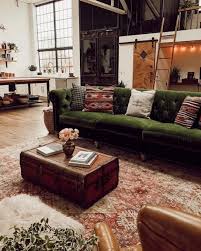 Image May Contain People Sitting Living Room Table And Indoor With Images Vintage Living Room Green Velvet Sofa