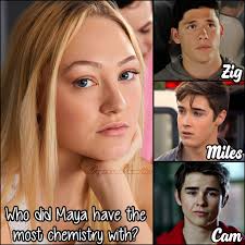 Who did Maya have the most chemistry with?