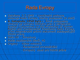 Česká republika a rada evropy. Nadnarodni Spolecenstvi Ppt Stahnout