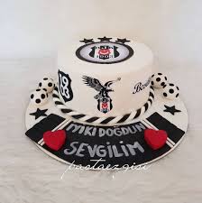 Football Cake Besiktas Pasta Futbol Pasta Bjk Besiktas Dogum Gunu Pasta Pastalar