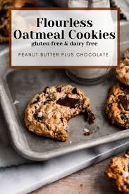 Healthy Oatmeal Cookies With Chocolate Peanut Butter Plus Chocolate Recipe In 2020 Easy Baking Recipes Healthy Oatmeal Cookies Quick Healthy Desserts