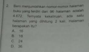 Ternyata terjadi kekeliruan, ada 1 halaman yang dihitung 2 kali. Bentuk Menjumlahkan Nomor Nomor Halaman Buku Yang Terdiri Dari 96 Halaman Adalah 4 672 Ternyata Brainly Co Id