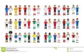 Cup 2016 Football Players In Pixels Stock Vector Illustration Of Player Fellaini 69029530